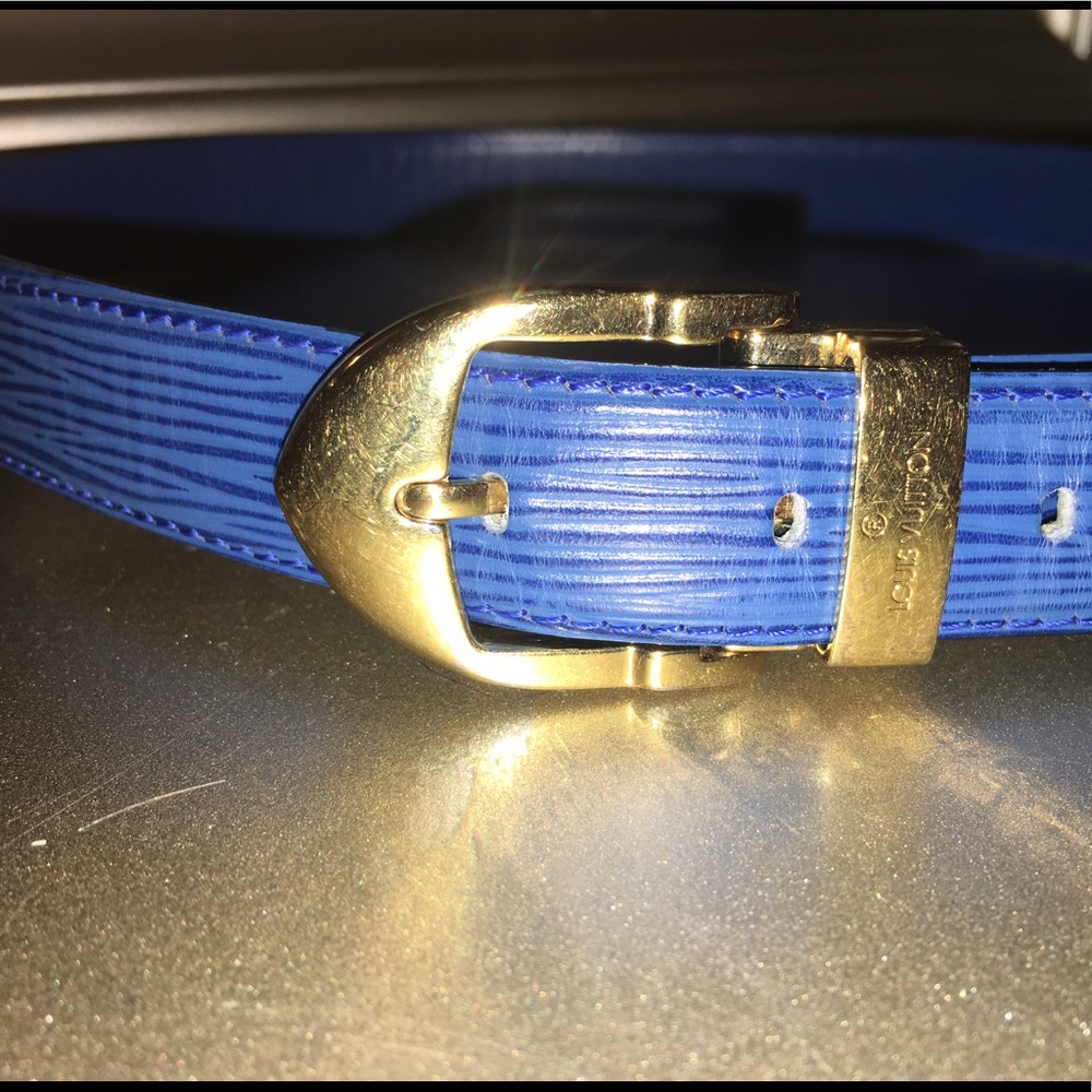 Blue Vintage Louis Vuitton Belt